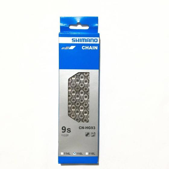 Imagem de Corrente Shimano Hg93 116 Links 9v Altus Acera Alívio Deore