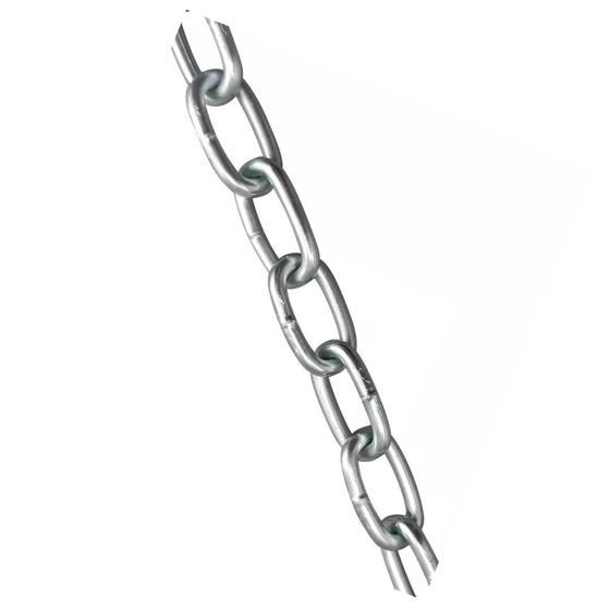 Imagem de Corrente Soldada Galvanizada Elo Curto 4mm 5/32 Pol. 1 Metro