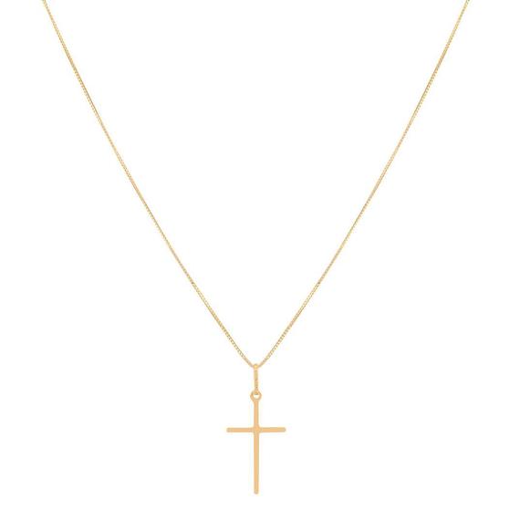 Corrente Veneziana 45cm Pingente Crucifixo Ouro 18k Menor preço em Corrente Veneziana 45cm Pingente Crucifixo Ouro 18k