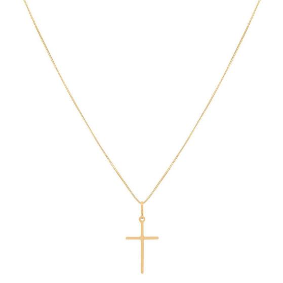 Imagem de Corrente Veneziana 60cm Pingente Crucifixo Ouro 18k