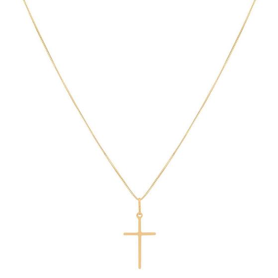 Corrente Veneziana 70cm Pingente Crucifixo Ouro18k Menor preço em Corrente Veneziana 70cm Pingente Crucifixo Ouro18k