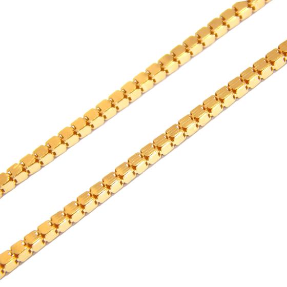 Imagem de Corrente Veneziana Milano Chain Em Ouro 18k 1,70mm 45 cm