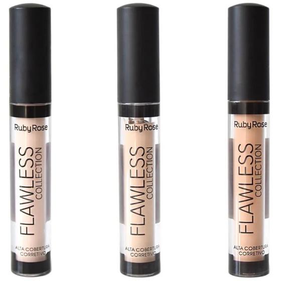 Corretivo alta cobertura ruby rose flawless collection Menor preço em Corretivo alta cobertura ruby rose flawless collection