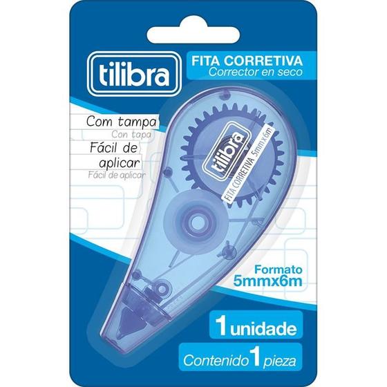 Imagem de Corretivo em fita tilibra azul 6mx5mm tilibra