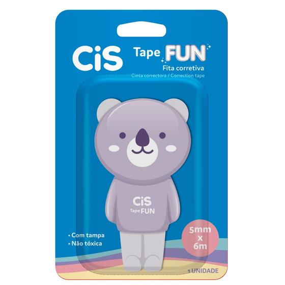 Imagem de Corretivo Escolar Bichinhos Tape Fun 5mm x 6 m - Cis