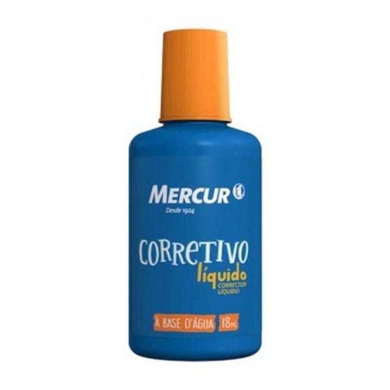 Imagem de Corretivo Líquido 18ml Base D'água - Mercur