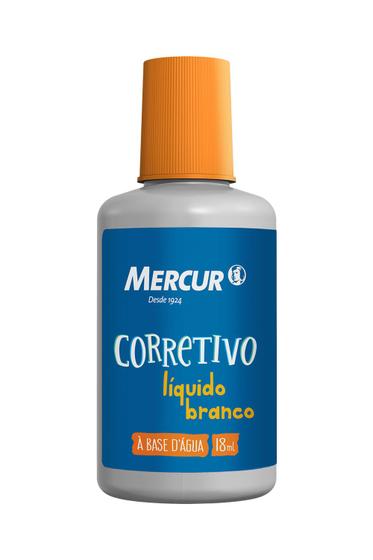 Imagem de Corretivo Líquido Mercur Base de Água Branco 18ml