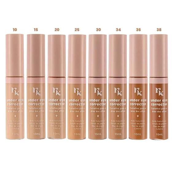 Corretivo Líquido Under Eye Corrector 10ml - RK by Kiss Menor preço em Corretivo Líquido Under Eye Corrector 10ml - RK by Kiss