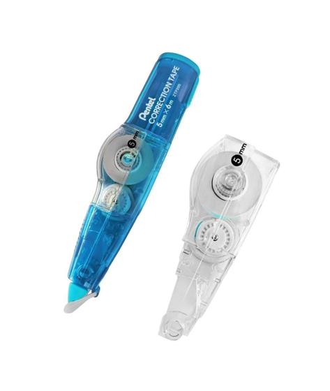 Imagem de Corretivo Pentel Fita Adesiva Correction Tape ZTP205 Com Refil Duas Cores