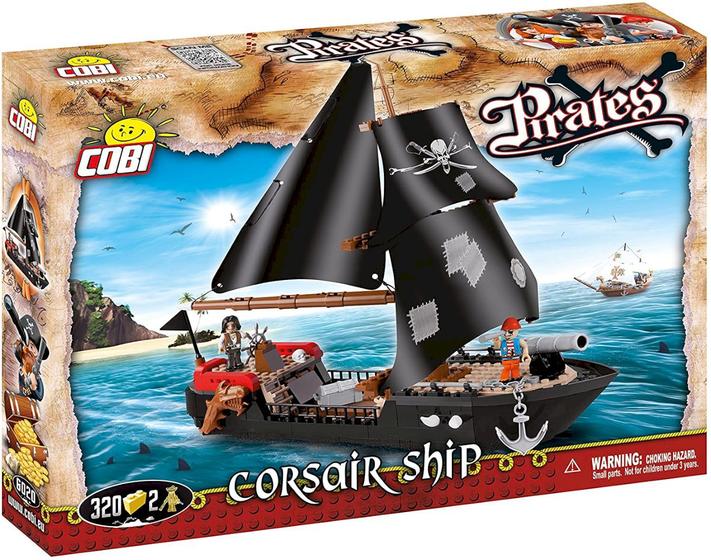 Imagem de Corsair Ship - Navio Corsário - Piratas - Blocos de Montar 320 Peças - Cobi