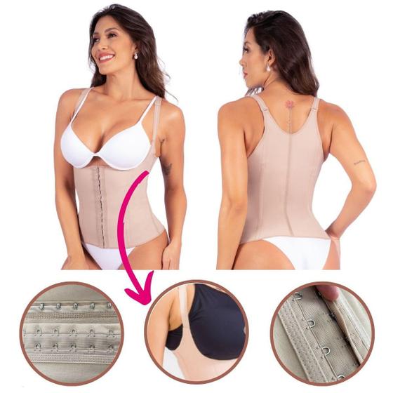 Imagem de Corselet Cotton Modelador Cinta Abdominal Esbelt Ref 431