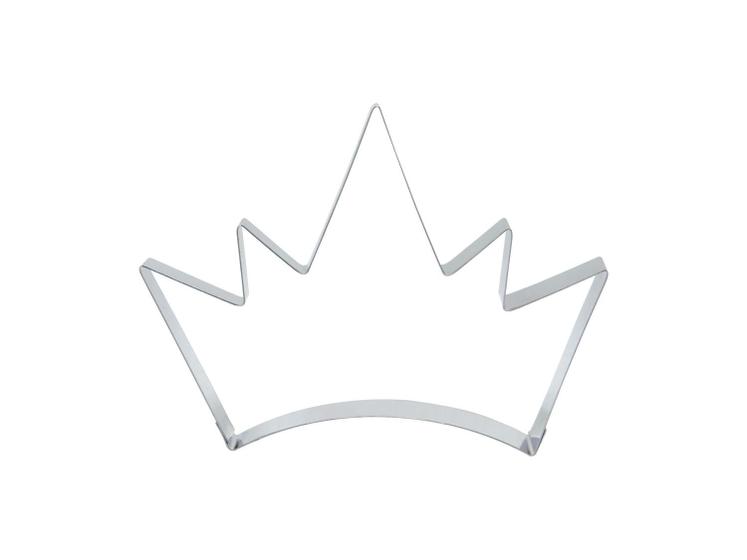 Imagem de Cortador de Biscoito Inox em Formato de Coroa Princesa 1