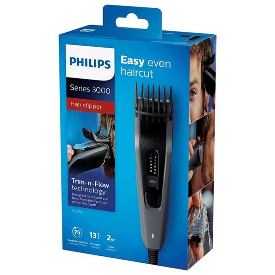 Cortador de Cabelo Philips Easy Even Haircut 3000 (HC3520) Bivolt Menor preço em Cortador de Cabelo Philips Easy Even Haircut 3000 (HC3520) Bivolt