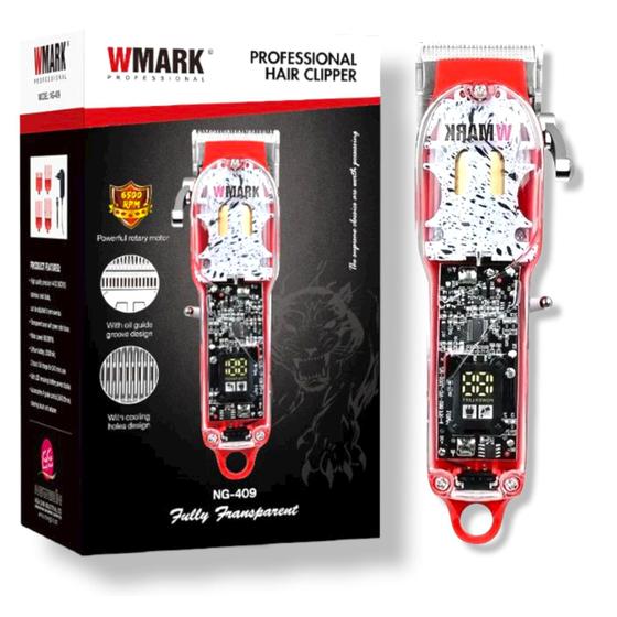 Imagem de Cortador De Cabelo Wmark Ng-409 Vermelho 100V/240V Com Capa