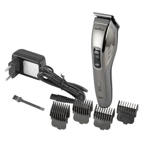 Cortador de Cabelos Sem Fio Britânia BCR20SG, Bivolt, com Pentes de ...