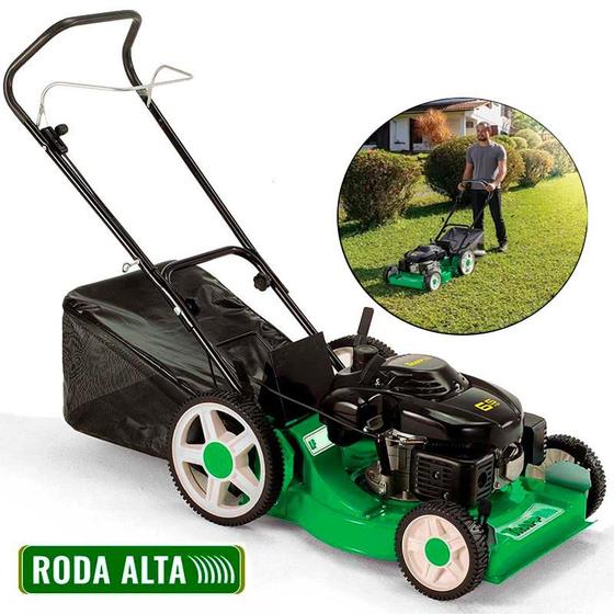 Imagem de Cortador de Grama à Gasolina 6,5HP 4 Tempos com Recolhedor e Roda Alta LF650RM TRAPP