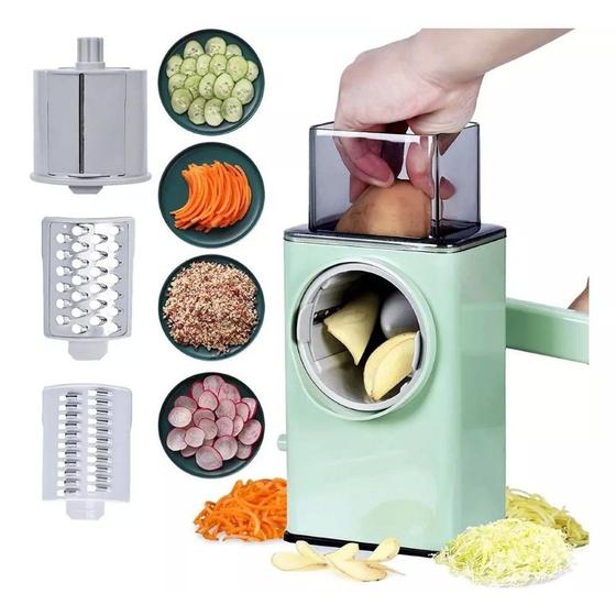Imagem de Cortador de legumes multifuncional ralador triturador fatiador 3 em 1