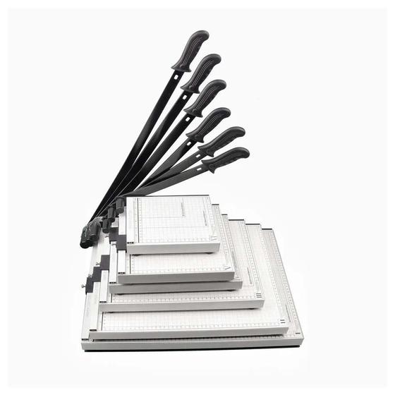 Cortador de Papel Guilhotina A4 até 12 Folhas C/ Travamento - FlexInter Menor preço em Cortador de Papel Guilhotina A4 até 12 Folhas C/ Travamento - FlexInter