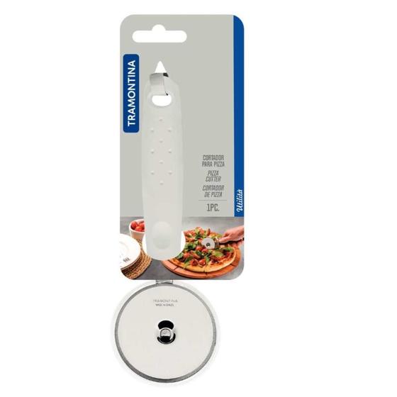 Imagem de Cortador de Pizza Utilitá  Inox Branco - Tramontina