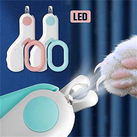 Imagem de Cortador De Unha  Com Led Profissional  Aparador Pets Tesoura