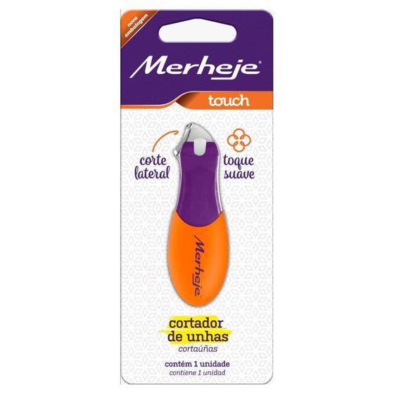 Imagem de Cortador de Unha Lateral Merheje Touch Violeta/Laranja