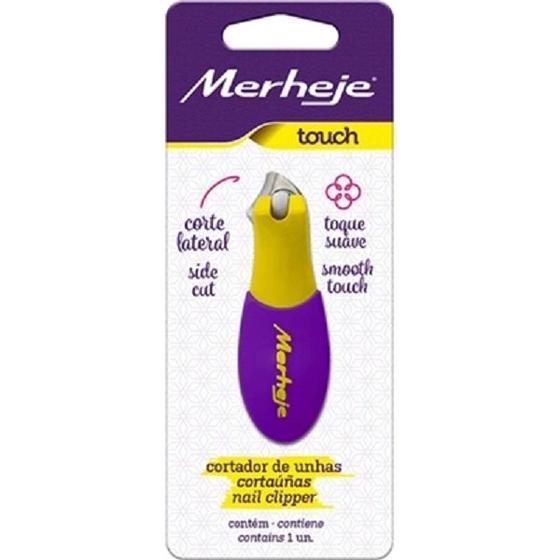 Imagem de Cortador De Unhas Touch Amarelo Com Violeta - Merheje