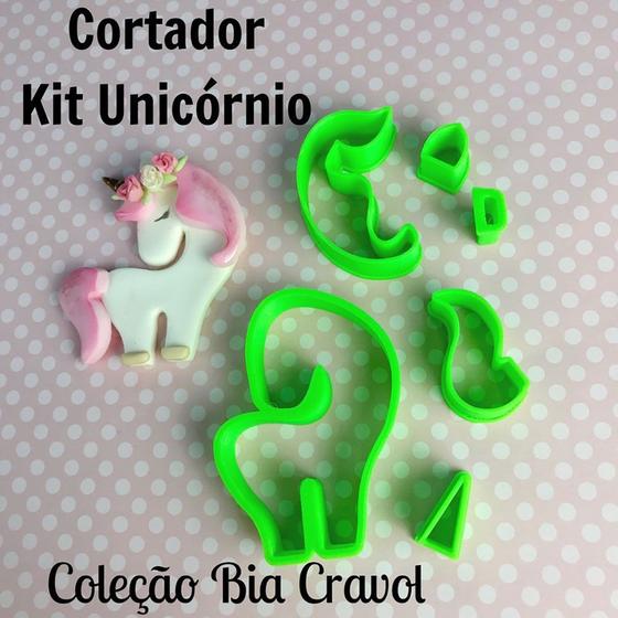 Imagem de Cortador Kit Unicórnio - Coleção Bia Cravol