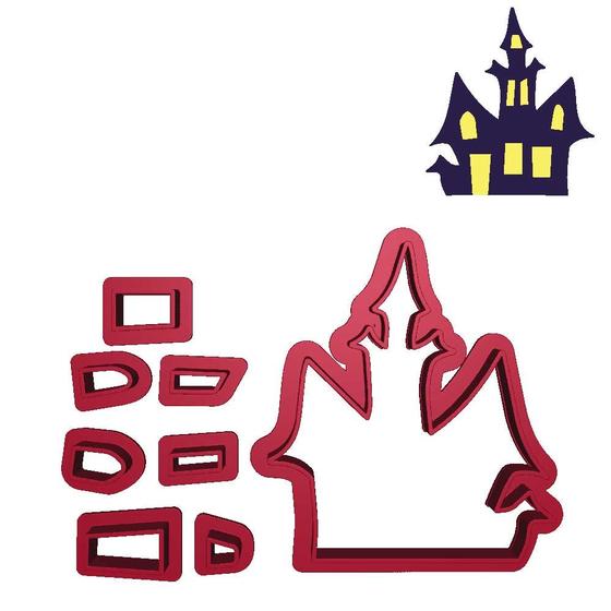 Imagem de Cortador Modular Casa Assombrada Halloween Wandinha