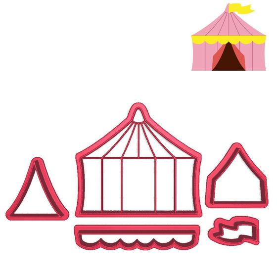 Imagem de Cortador Modular Tenda Circo Mágico Espetáculo Show