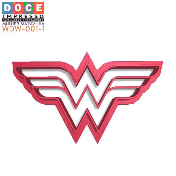 Imagem de Cortador Pasta Americana Super Heróis Mulher Maravilha Logo Símbolo Original
