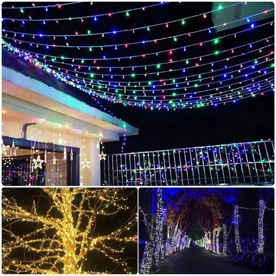 Cortina 300 Leds 8 funcoes 3M *2,0m colorido C/ Fio Branco 220v-353 Menor preço em Cortina 300 Leds 8 funcoes 3M *2,0m colorido C/ Fio Branco 220v-353