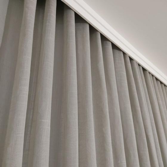 Imagem de Cortina 6 Metros de Largura Wave Trilho Suíço Duplo Com Forro Blackout 6,00x2,50