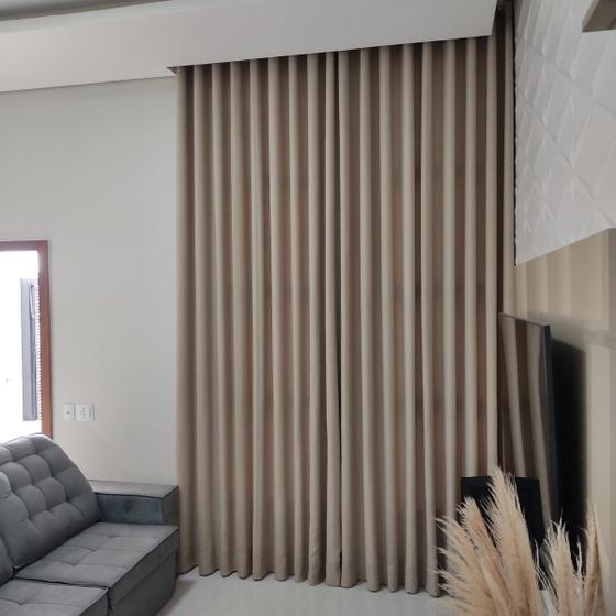 Imagem de Cortina Alto Padrão Sobre Medida Wave Deslizante Pé Direito Alto Luxo
