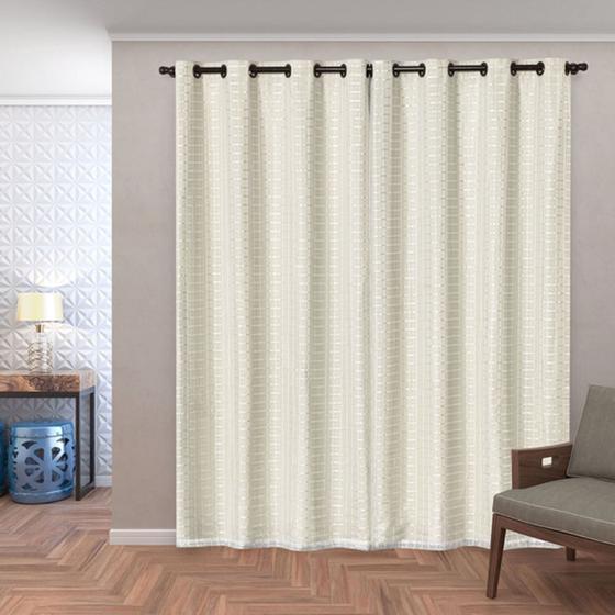 Imagem de Cortina Blackout 100% Corta Luz Pvc C/ Voil M3 2,80m X 2,30m