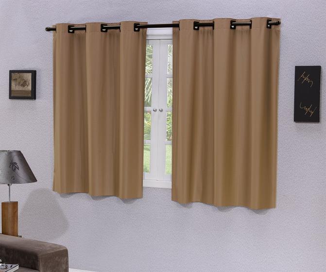 Imagem de Cortina Blackout 2,80 X 1,60 Casa Decorada Blecaute Luz PVC