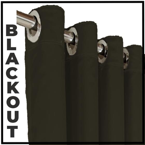 Imagem de cortina blackout blecaute Celina quarto 5,50 x 2,80 bege