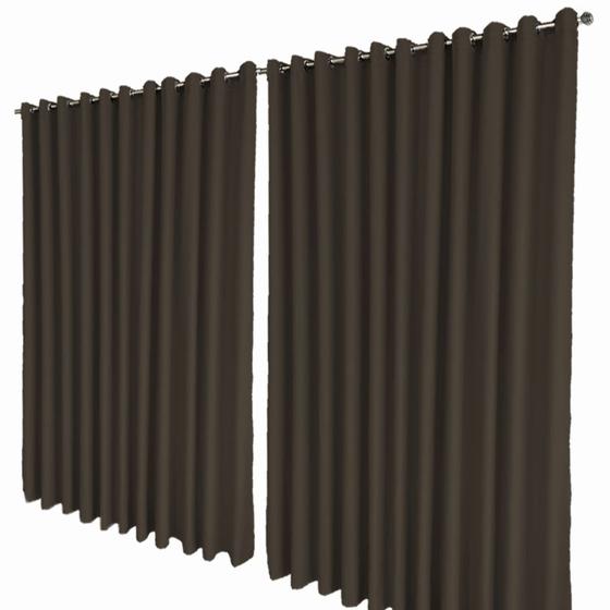 Imagem de cortina blackout blecaute Napoli quarto 5,50 x 2,80 palha