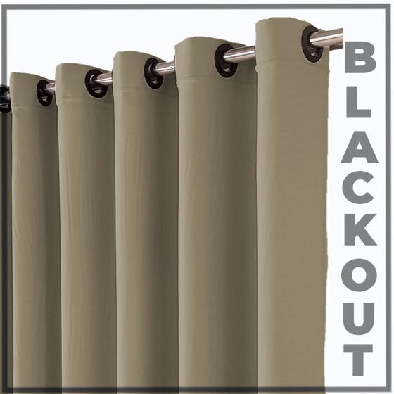 Imagem de cortina blackout blecaute quarto 7,00x2,80 Brenda marrom