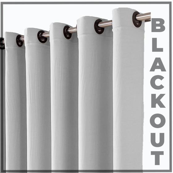 Imagem de cortina blackout Brenda corta luz 6,00 x 2,90 de ilhios branco