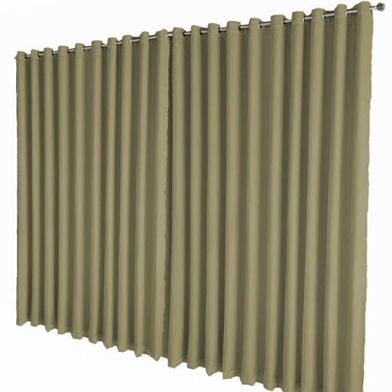 Imagem de cortina blackout Celina quarto de janela 5,50 x 2,70 cinza