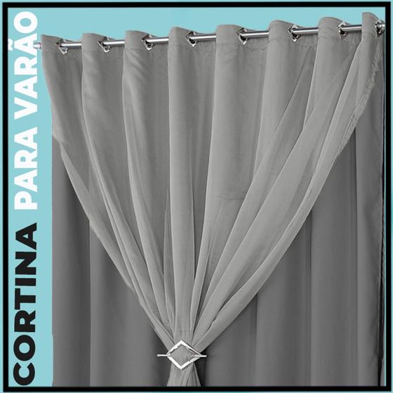 Imagem de Cortina Blackout De 5,50x2,30 Corta Luz com blackout