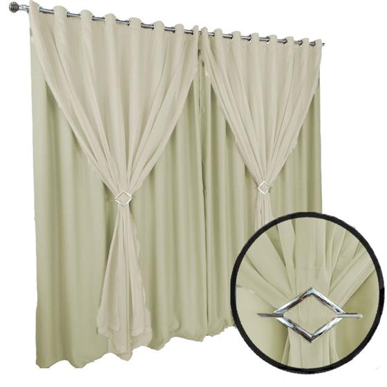 Cortina Blackout De 5,50x4,50 Corta Luz c/ blackout - Enxovais Bravin Imagem de Cortina Blackout De 5,50x4,50 Corta Luz c/ blackout