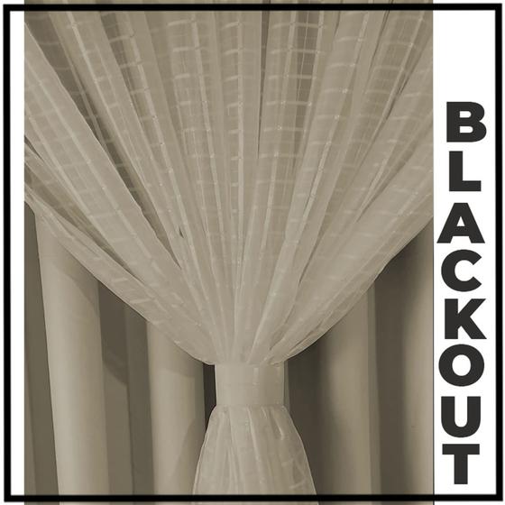 Imagem de cortina blackout de ilhois quarto 6,00 x 2,60 Miami cinza