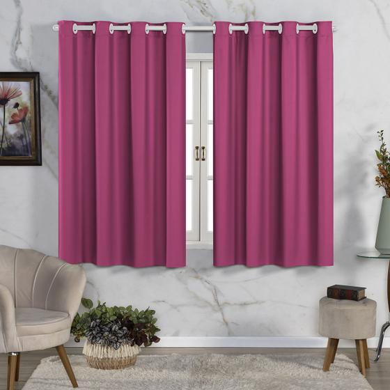 Imagem de Cortina Blackout de PVC 2,00m x 1,30m Cinza Corta Luz