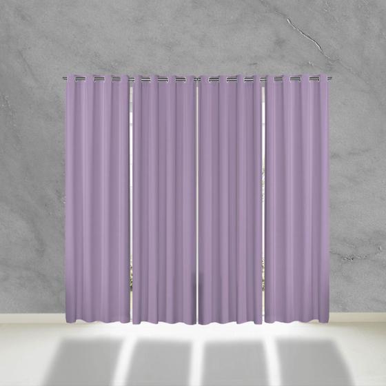 Imagem de Cortina Blackout de PVC 5,60m x 2,50m Lilas Corta Luz