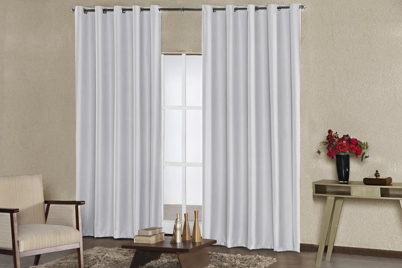 Cortina Blackout Em Tecido 2,80x1,70 Corta Luz Gelo Menor preço em Cortina Blackout Em Tecido 2,80x1,70 Corta Luz Gelo