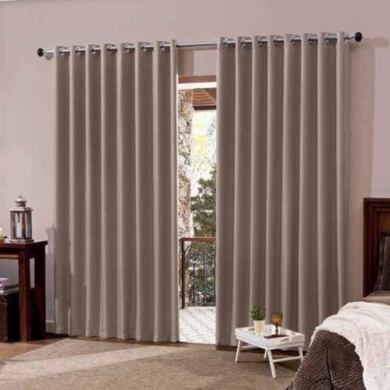 Cortina Blackout Em Tecido 5,00x2,80 Corta Luz Com Ilhos Menor preço em Cortina Blackout Em Tecido 5,00x2,80 Corta Luz Com Ilhos