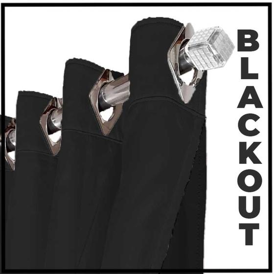 Imagem de Cortina Blackout Em Tecido Ana 6x2,30 corta luz branco