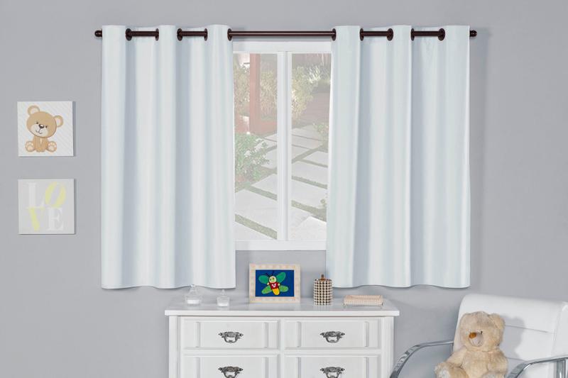 Cortina Blackout Infantil Lisa Pvc 2,20 X 1,30 - Branco - HOUSE COLLECTION Imagem de Cortina Blackout Infantil Lisa Pvc 2,20 X 1,30 - Branco