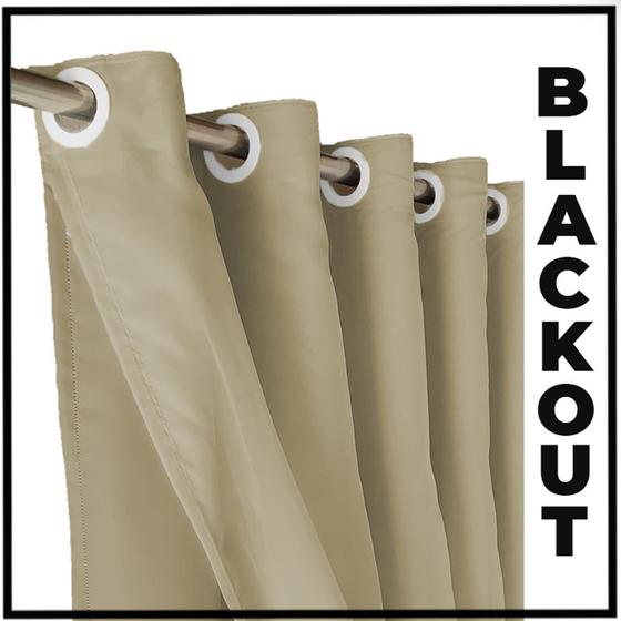 Imagem de cortina blackout Lisboa em tecido 6,00 x 2,80 c/voal preto